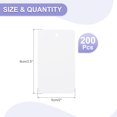 thumbnail image 2 of Uxcell Waterproof Blank Shipping Tags, Plastic Price Hang Labels for Luggage and Clothing Marking White 3.5" x 2", 2 of 7