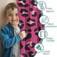 thumbnail image 3 of Blackout Kids Curtains,Pink and Black Of Leopard Print Childrens Insulated Curtains Set Of 2,Bedroom Essentials,Toddler Room Decor 42"x54", 3 of 5