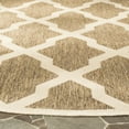 thumbnail image 3 of SAFAVIEH Beach House Talbot Geometric Indoor/Outdoor Area Rug, Beige/Cream, 6'7" x 6'7" Round, 3 of 6