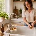 thumbnail image 6 of Foldable Hanging Sink Drainses Basket–Expandable Kitchen Colander with Flip Cover,Space-Saving Collapsibleses Strainer for Fruit,Vegetable,Pasta,Utensils,Hanging Hook for Sink Edge,Quick Drainage,1PC, 6 of 6