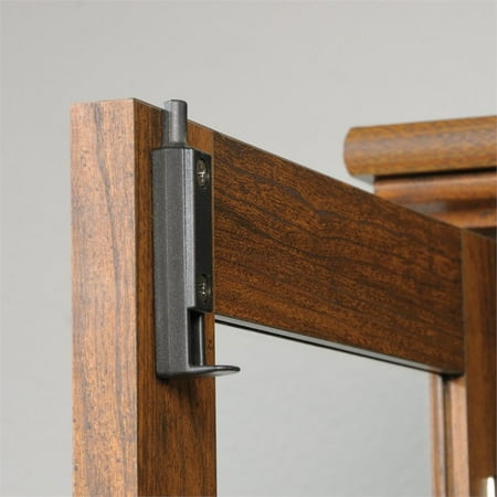 Sauder Carson Forge Gun Display Cabinet In Washington Cherry