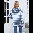 thumbnail image 4 of Camisas de Larga para Mujer, Sudaderas con Capucha y Bolsillo Tipo Canguro, Sudaderas de Otoño. Azul M, 4 of 10