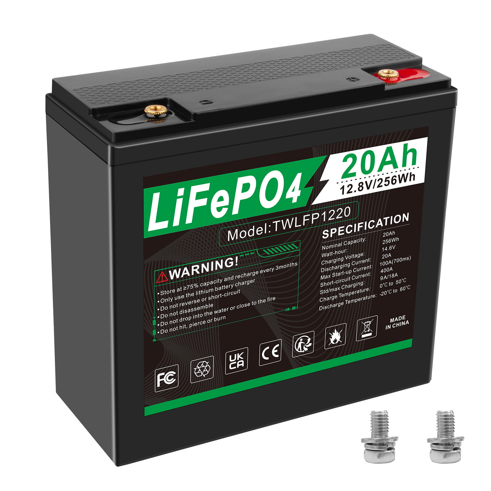 ▷ Batterie LiFePO4 à cycle profond 24V 20Ah