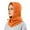 1-Orange5464, variant on XIAOCHA Snug Balaclava for Women,Drawstring Rib‑Knit Fall‑Winter Outdoor Hoodhat,Pink