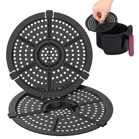 Air Fryer Grill Pan Carbon Steel Air Fryer Replacement Parts Tray Heat Resistant Replacement Grill Tray Anti Stick for Dash 2QT