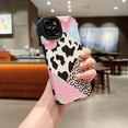 thumbnail image 3 of Compatible for iPhone 15 Phone Case,Cute Leather Leopard and spot Cow Splicing Patter,Soft TPU 【Full Camera Lens Protective】 Shock Women Protection Cover for iPhone 15, 3 of 4