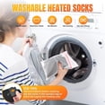 thumbnail image 6 of Heated Socks for Men Women, APP Control 8000mAh Rechargeable Battery Electric Socks, 4 Heating Level Foot Warmers Up to 13H Washable Warm Winter Sock for Outdoor Work Ski Hiking Hunting Camping, 6 of 9