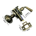 thumbnail image 3 of QCAA Solid Brass Storm Door Latch, Satin Nickel, Made in Taiwan, 2 Pack, 3 of 3