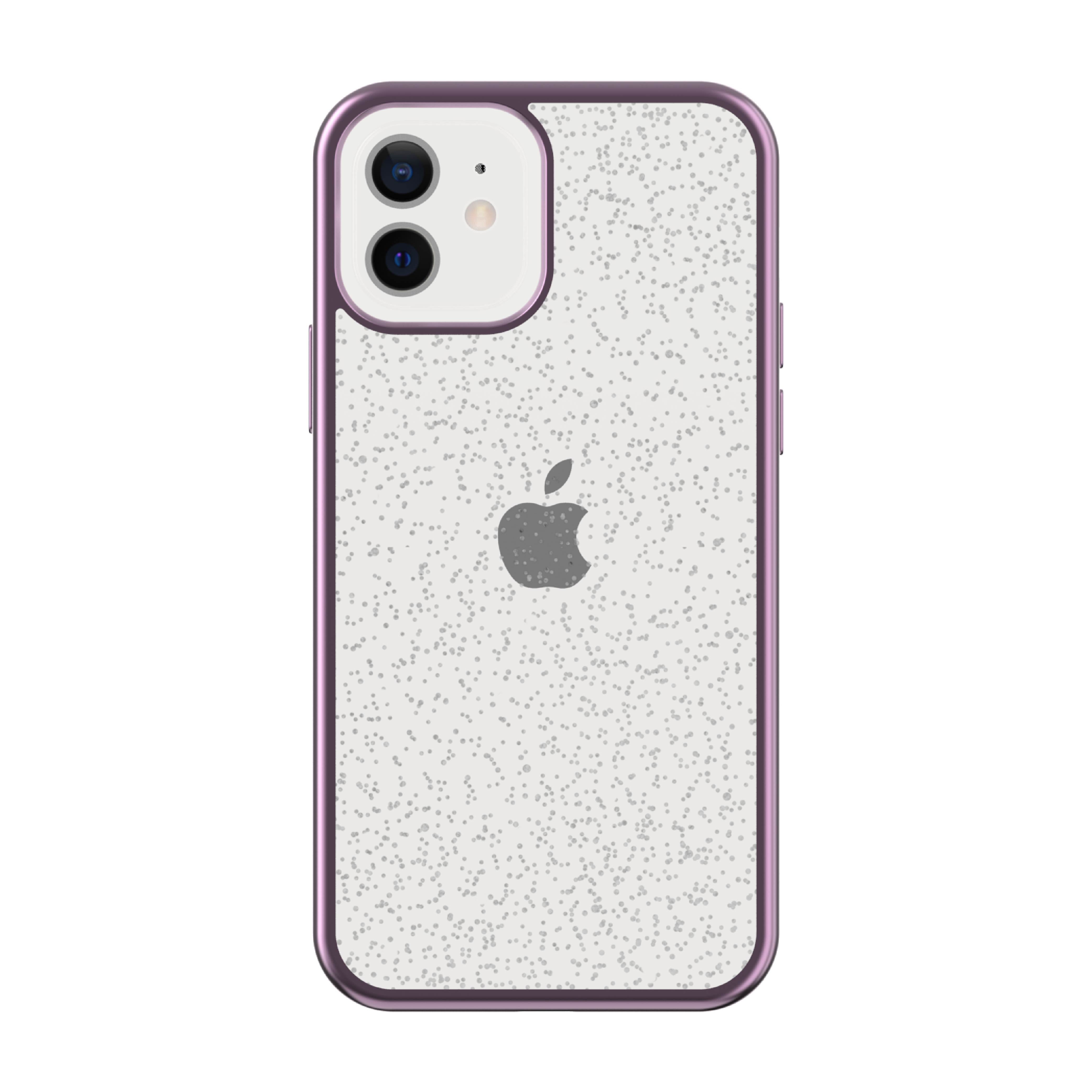 onn. Fashion Phone Case for iPhone 12 Mini - Metallic Purple with Glitter