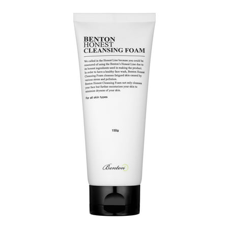 Benton Honest Cleansing Foam, 5.29 Oz (Best Face Wash And Moisturizer For Dry Sensitive Skin)