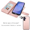 thumbnail image 4 of Takfox Galaxy S25 FE 5G Case,for Samsung Galaxy S25 FE 6.7" Wallet Phone Case,Takfox PU Leather Magnetic Detachable Card Holders Shockproof Kickstand Protective [Flip Folio Cover] Rose Gold, 4 of 8