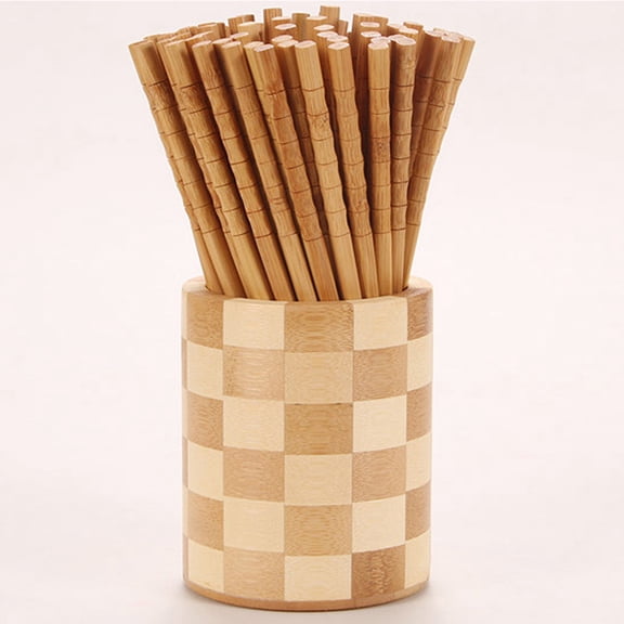 MLINS Bamboo Chopsticks for Home Use Japanese Style 5 Pairs Made of Premium Bamboo Material 7.87 Inches