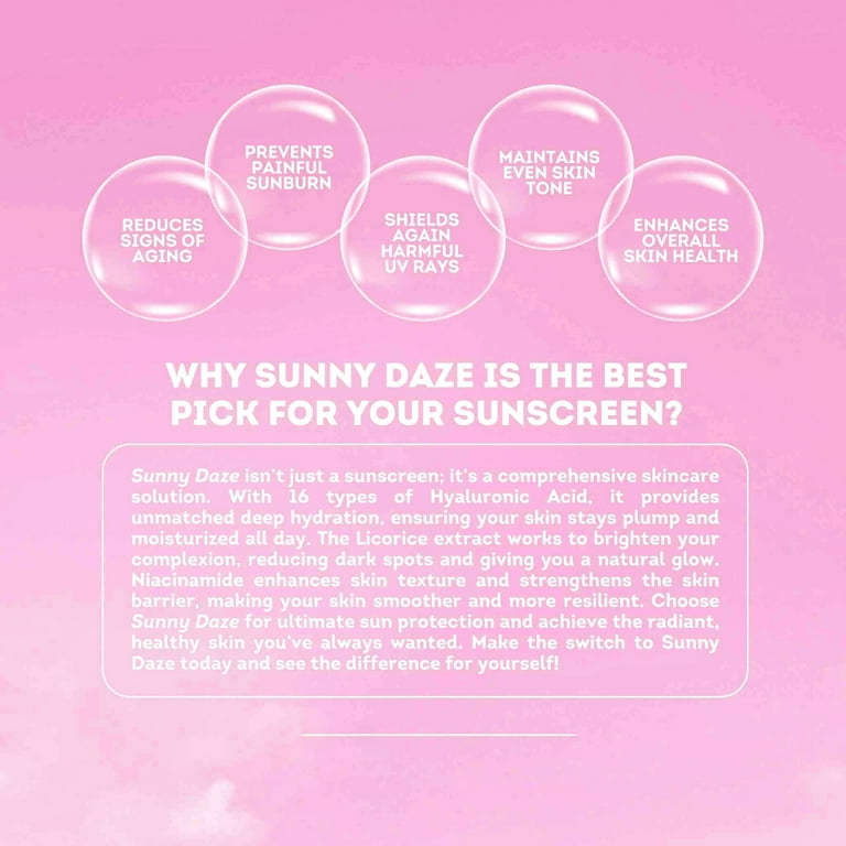 The Daily Glow Sunny Daze Sunscreen - 50g - Walmart.com The Daily Glow Sunny Daze Sunscreen - 50g - Walmart.com