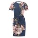 thumbnail image 5 of Puntoco Vestido Casual De Mujer Con Cuello Redondo Y Tirantes Para El Hombro, Manga Corta, Estampado Floral, Vestido Suelto Con Bolsillos, Vestido De Manga Corta Con Cuello Redondo, Azul Oscuro L, 5 of 7