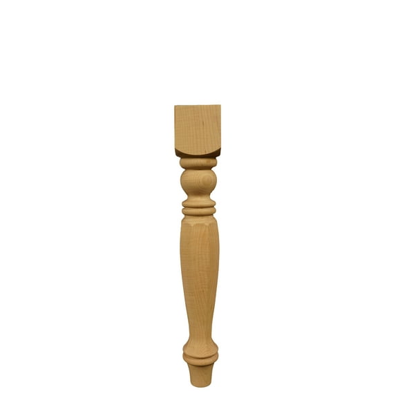 BingLTD - 18" Tall Unfinished Round Maple Post - 1 PC (TL226-MA-UNF)