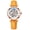 Orange Gold, variant on Women's Sapphire Watches Automatic Steampunk Self Winding Mechanical Gold Bracelet Ladies Skeleton Wrist Watch Leather Strap for Ladies Famale
