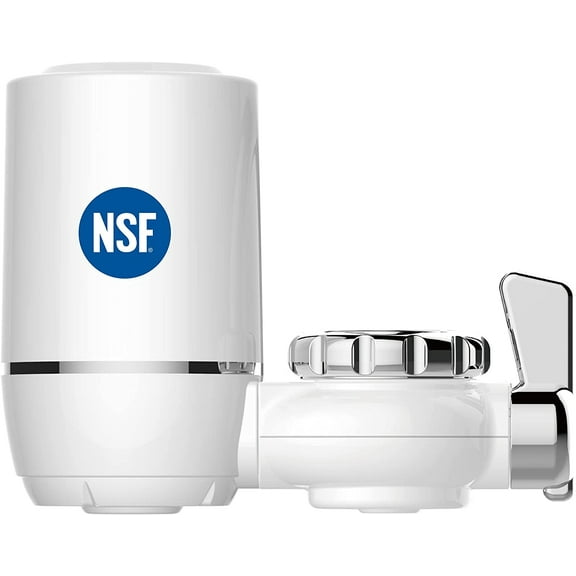 Waterdrop 320-Gallon Long-Lasting Water Faucet Filtration System with Ultra Adsorptive Material, Faucet Water Filter - Fits Standard Faucets