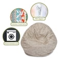 thumbnail image 2 of Majestic Home Goods Charlie Large Classic Bean Bag Chair, Multiple Colors, 2 of 5