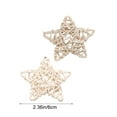 thumbnail image 3 of Leodye 2PCS Rattan Woven Five-pointed Star - Decorative Pendant & Pet Toy -2.36x2.36in, 3 of 6