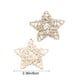 thumbnail image 3 of Jarrón de estrella colgante para mascotas, adorno colgante decorativo de estrella de cinco puntas de ratán tejido, decoración para jardín al aire libre, fibra natural duradera, comedero para, 3 of 9