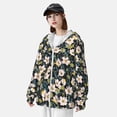 thumbnail image 5 of Gaeub Flowers Men's and Women's UPF 50+ Long-Sleeved Sun Protection Clothing, Fishing Shirt Long Sleeve Zip - XX-Large, 5 of 9