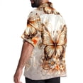 thumbnail image 3 of Butterfly Fission Diagram Men's Short Sleeve Hawaiian Print Button Down Beach Shirt, 3 of 6