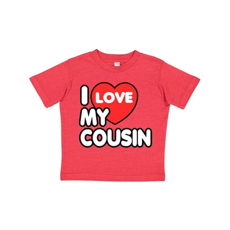 

Inktastic I Love My Cousin Gift Toddler Boy or Toddler Girl T-Shirt