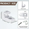 Wire Shelf Loop Clip Down Wall Clip Plastic Closet Shelves Clips Heavy