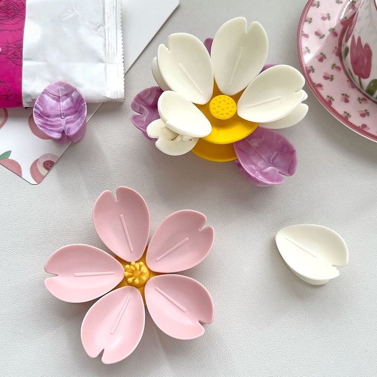 Flower Chip Clips Magnet,Magnetic Flower Bag Clips,3D Sakura