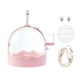 thumbnail image 1 of Portable Large Space for Small Birds & Hamsters Bird Travel for Parrot Small Animal Carry Cage for Hamsters Lightweight PS Travel Cage with Shoulder Strap, 1 of 2