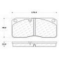 thumbnail image 6 of Centric Parts ExT Wear Disc Brake Pad Set with Shims and Hardware, 6 of 6