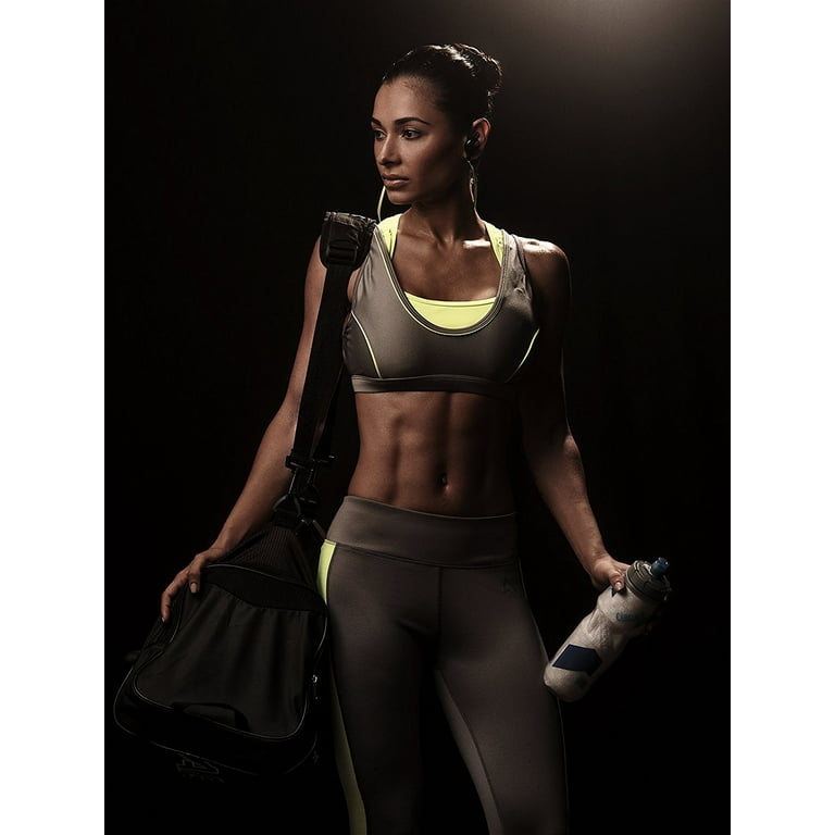 Adjustable Sports Bra -Max Support, Double Layer Wicking