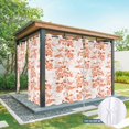 thumbnail image 6 of Burnt Orange Botanical Outdoor Curtains for Patio Waterproof, Windproof Privacy Curtains with Weighted Bottom, Vintage Nature Flower Outside Drapes for Picnic Garage Backyard Cabana 54"x108" 2 Panel, 6 of 8