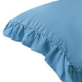 thumbnail image 5 of REGALWOVEN Queen(20"x30") Pillowcase with Envelope Closure, Ruffled Pillow Shams Set of 2, Blue, 5 of 6