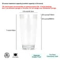 thumbnail image 5 of KX-Ware Hammered 26 Fl Oz Reusable Plastic Cups Acrylic Drinking Glasses, Set of 6 Clear, 5 of 5