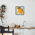 thumbnail image 3 of Stupell Industries Modern Geometric Orange Fruit Black Framed Giclee Art, 12 x 12, by Daniela Santiago, 3 of 7
