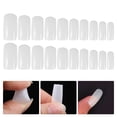 thumbnail image 2 of EeaseCA 600 Pcs False Nails Clear Nail Tips French Nail Tips (White), 2 of 7