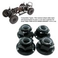 thumbnail image 3 of maskred 4pcs Alliage d'Aluminium Nylon Roue Écrou de Blocage pour 1/10 Axial SCX10 Crawler Robuste et Durable en Alliage d'Aluminium Nylon Roue Violet 1Set, 3 of 6