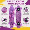 thumbnail image 2 of Planches à Roulettes Mini Cruiser de 22 Pouces pour Enfants avec Roues en PU Lumineuses Colorées Débutants Planche à Roulettes Complète, 2 of 6