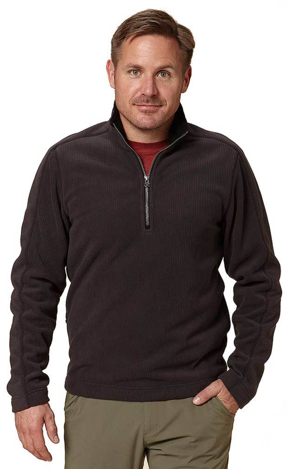 Royal Robbins Men's Gunnison Zip Sweatshirt L GRAY