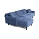 thumbnail image 4 of Sofá Cama Modular Reversible Makora Modelo Cosmo Velvet Azul Beehive Memory Foam, 4 of 8