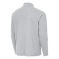 thumbnail image 3 of Men's Antigua Heather Gray Orlando Magic New Logo Raglan Hold-Up Full-Zip Tri-Blend Jacket, 3 of 3