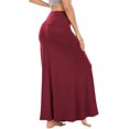 thumbnail image 4 of FFIY Jupe Maxi Taille Haute Jupe Longue Évasée Robe Maxi pour Femmes, 4 of 5