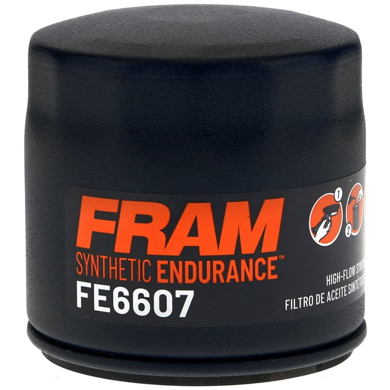 3 pack) FRAM Synthetic Endurance Premium Oil Filter, FE6607