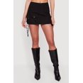 thumbnail image 3 of Women's Denim High Waisted Utility Mini Skirt, 3 of 4