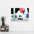 thumbnail image 2 of Bruce Abstract Cubist Cubism Painting Extra Large Art Print Wall Mural Poster Premium XL, 2 of 3