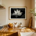 thumbnail image 3 of Ethereal Blossom - Photography Black and White Floral Flowers Nature Minimalist Botanical Scenic Oak Framed Wall Art Print 20 x 30 inches, 3 of 6