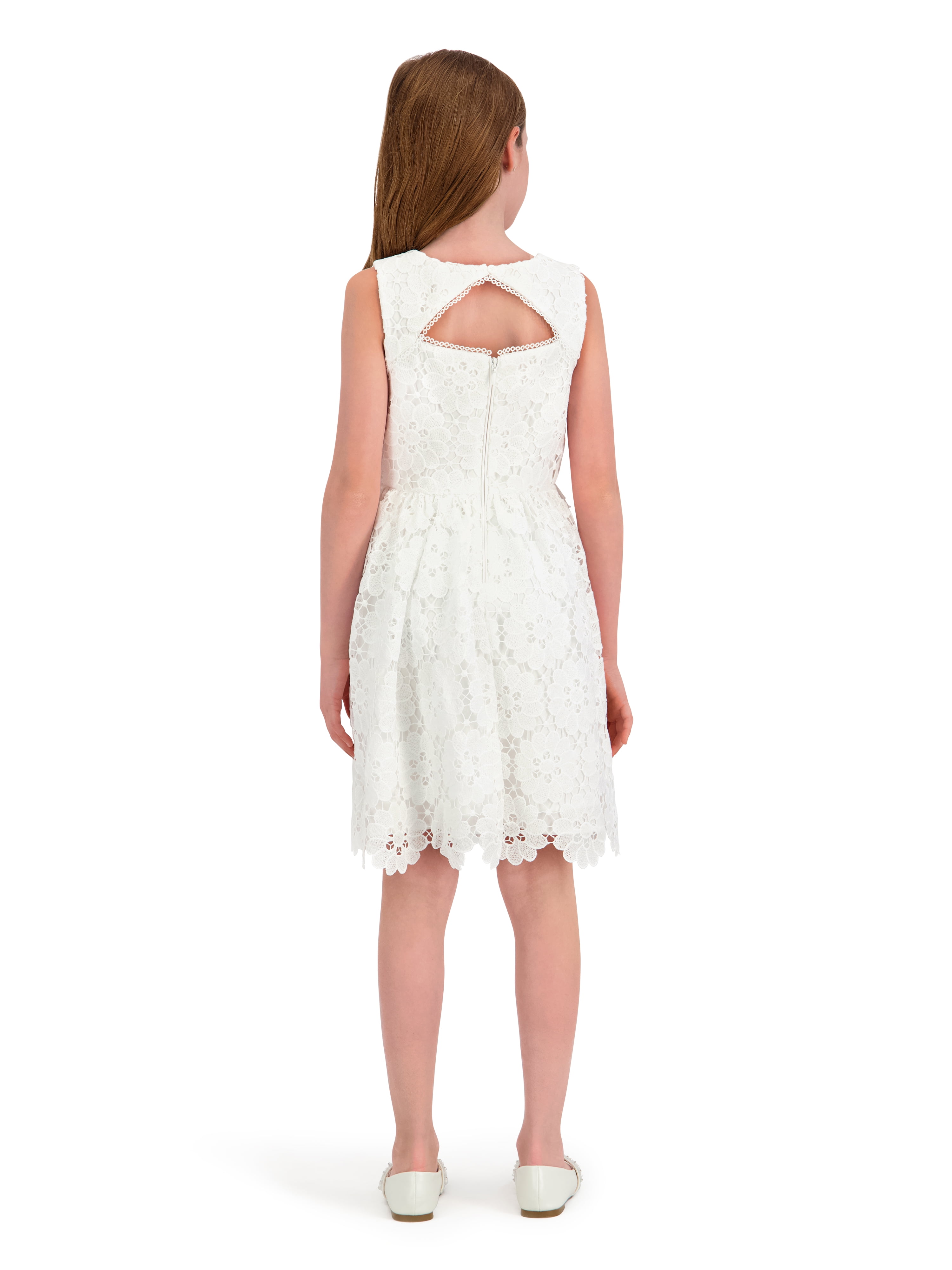 Kensie Girl Sleeveless Lace Fit and Flare Dress, Sizes 4-16