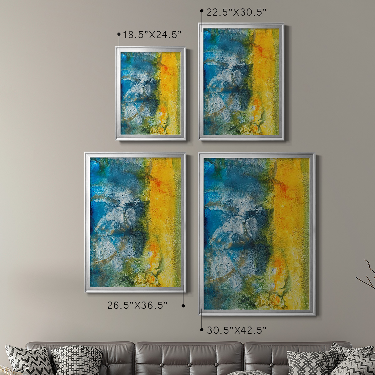 Aquatic Energy II Premium Framed Print, in Gold, Black, or Silver - Ready to Hang