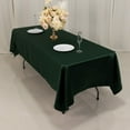 thumbnail image 5 of Efavormart Hunter Emerald Green Seamless Lamour Satin Rectangle Tablecloth - 60"x102", 5 of 11
